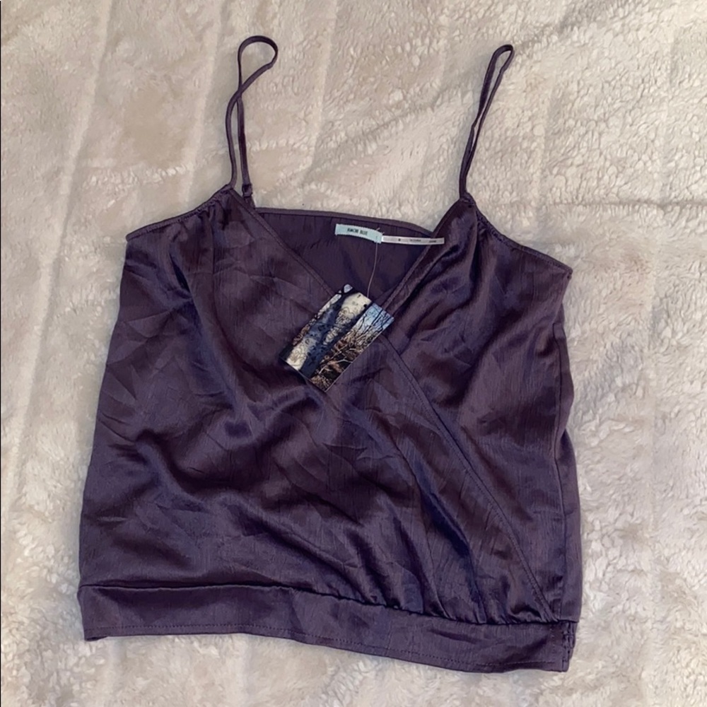 Urban outfitters mauve satin top 🌼